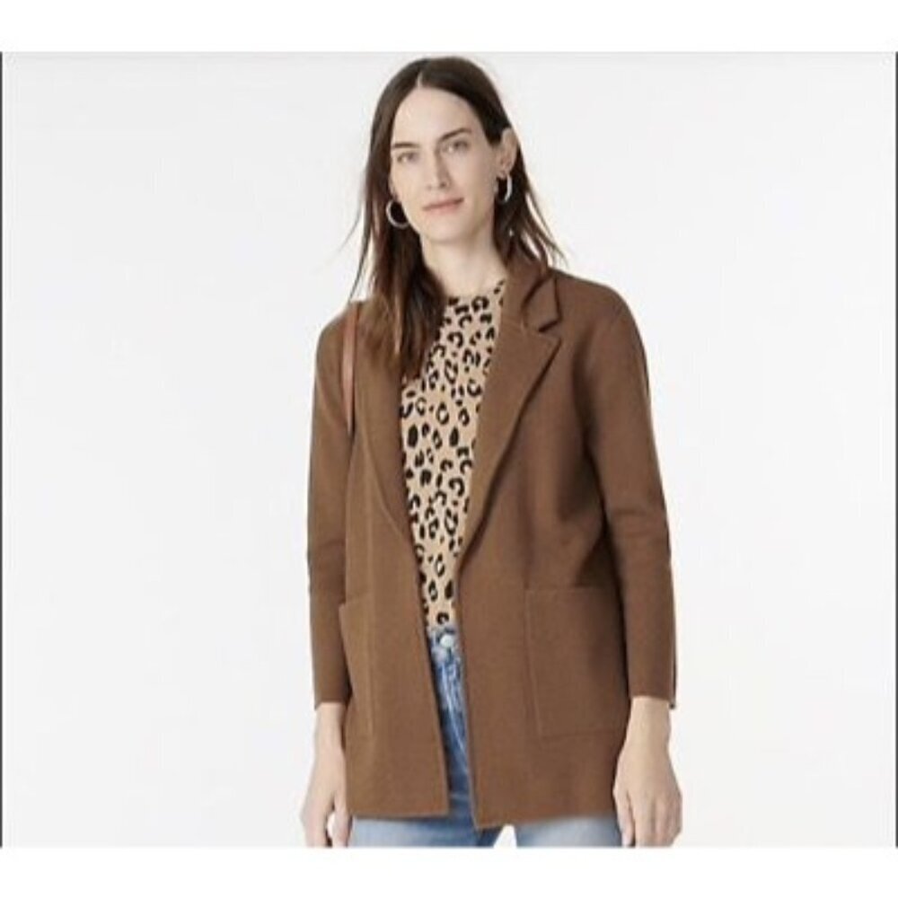 J. Crew 365 Open Front Cardigan Sophie Blazer Womens Size Small Academia